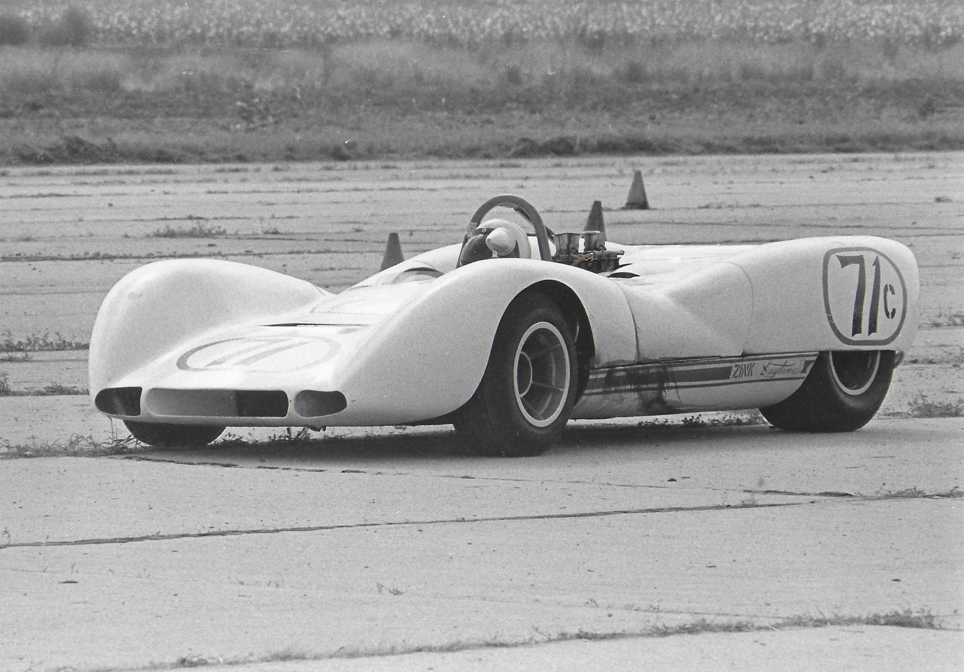 Ralph Miller 1964 - 1972 (only Daytona)<br>Larry Anderson Dec 1972 - 1975 or 76<br>?? 1975-76 - 1989 Harold Pace (Dallas) 1989 - 1990<br>Ralph ran the car as built in HMod with a Coventry Climax FWA till around 69.<br>For the 70 season, he switched to a Ford V-4 (C Sports) and in 71 added a split Hillborn injection setup.<br>Ralph was killed in the car at Lake Garnett, KS Labor day 1972. The car made its way back to Zink's shop and was rebuilt to Z-8 spec and sold to Larry Anderson Dec 1972.<br>House fire under current ownership, Z4 body was consumed in the fire, the auto-cross/Z-8 body damaged but repairable. Chassis not badly damaged but for safety a new chassis will be built from salvageable pieces of the original and will be to the Z8 spec (since that's the body we have).